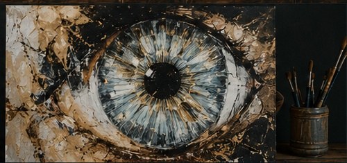 Deine Augen-Iris als Kunst – Ansicht 2