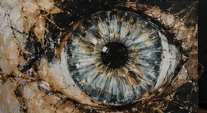 Deine Augen-Iris als Kunst – Ansicht 1